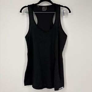 Gymshark Black Front Slit Tank Top Medium